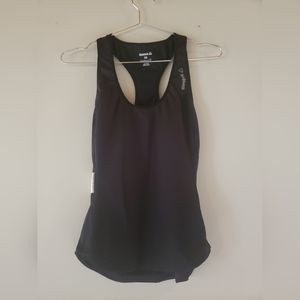 Reebok xs black and white athletic tank
